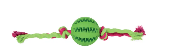 Pelota con nudos Dientes limpios - Ø 7 x 28 cm