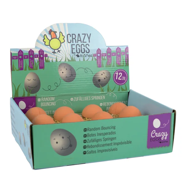 Botes imprevisibles Huevos locos - 6 x 4.5 cm