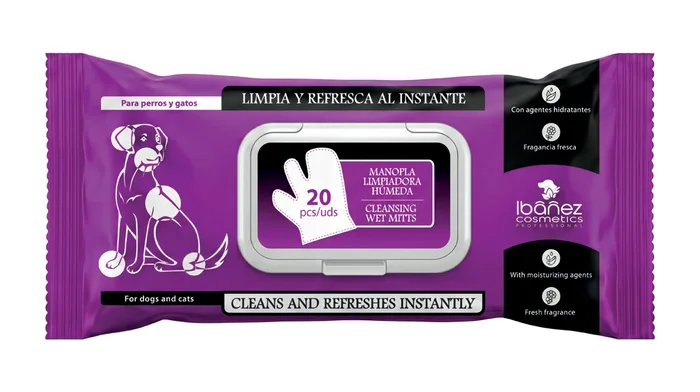 Manoplas limpiadoras húmedas - 20 uds.